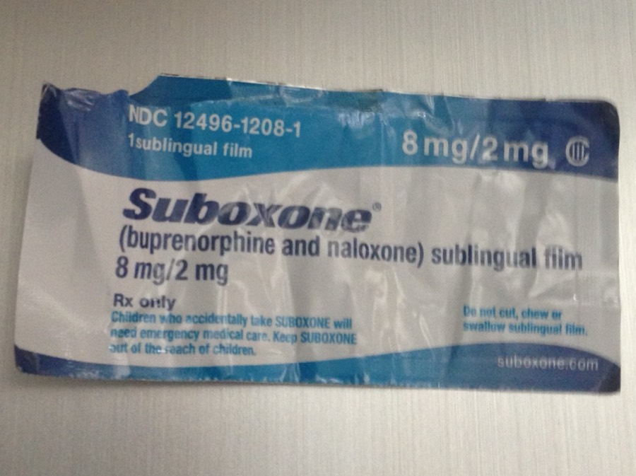 Suboxone sublingual film wrapper, 8 mg / 2 mg